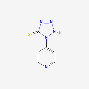 molecular formula C6H5N5S B13666409 1-(4-Pyridyl)-1H-tetrazole-5-thiol 