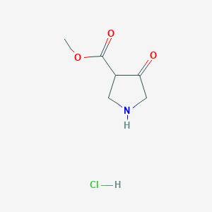 molecular formula C6H10ClNO3 B13666415 Methyl 4-oxopyrrolidine-3-carboxylate hydrochloride 