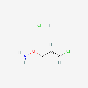 molecular formula C3H7Cl2NO B1366642 (E)-O-(3-Chloroallyl)hydroxylamine hydrochloride CAS No. 82244-86-8