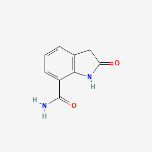 molecular formula C9H8N2O2 B13666422 2-Oxoindoline-7-carboxamide 