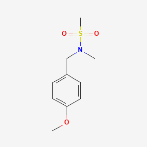 molecular formula C10H15NO3S B1366643 N-(4-methoxybenzyl)-N-methylmethanesulfonamide CAS No. 34825-81-5