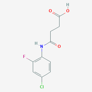 molecular formula C10H9ClFNO3 B1366646 4-[(4-Chloro-2-fluorophenyl)amino]-4-oxobutanoic acid CAS No. 904810-52-2