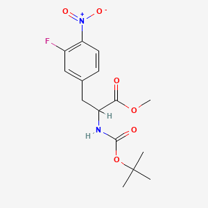 molecular formula C15H19FN2O6 B13666472 Methyl (R)-2-(Boc-amino)-3-(3-fluoro-4-nitrophenyl)propanoate 