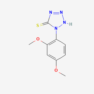 molecular formula C9H10N4O2S B13666493 1-(2,4-Dimethoxyphenyl)-1H-tetrazole-5-thiol 