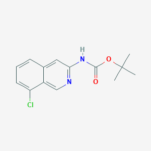 molecular formula C14H15ClN2O2 B13666495 tert-Butyl (8-chloroisoquinolin-3-yl)carbamate 