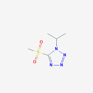 molecular formula C5H10N4O2S B13666545 1-isopropyl-5-(methylsulfonyl)-1H-tetrazole 