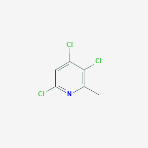 molecular formula C6H4Cl3N B13666548 3,4,6-Trichloro-2-methylpyridine 