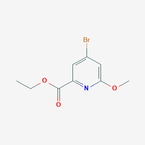 molecular formula C9H10BrNO3 B13666550 Ethyl 4-bromo-6-methoxypicolinate 