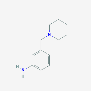 molecular formula C12H18N2 B1366656 3-(Piperidin-1-ylmethyl)aniline CAS No. 93138-55-7