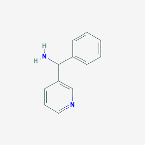 molecular formula C12H12N2 B1366657 Phenyl(pyridin-3-yl)methanamine CAS No. 58088-53-2