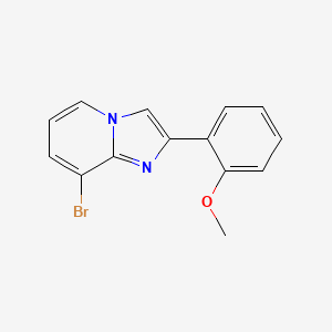 molecular formula C14H11BrN2O B13666570 8-Bromo-2-(2-methoxyphenyl)imidazo[1,2-a]pyridine 