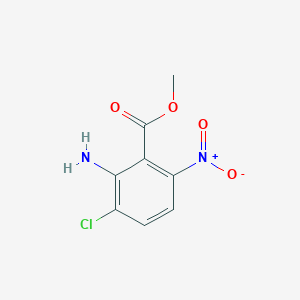 molecular formula C8H7ClN2O4 B13666574 Methyl 2-Amino-3-chloro-6-nitrobenzoate 