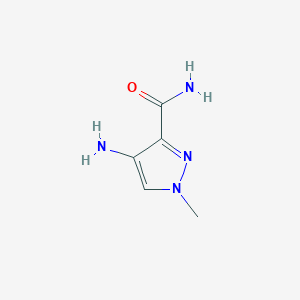 molecular formula C5H8N4O B1366659 4-amino-1-methyl-1H-pyrazole-3-carboxamide CAS No. 3920-40-9