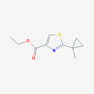 molecular formula C10H13NO2S B13666656 Ethyl 2-(1-Methylcyclopropyl)thiazole-4-carboxylate 