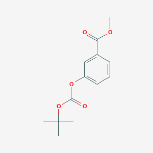 molecular formula C13H16O5 B13666740 Methyl 3-[(tert-Butoxycarbonyl)oxy]benzoate 