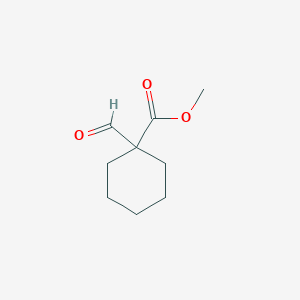molecular formula C9H14O3 B1366677 Methyl 1-formylcyclohexane-1-carboxylate CAS No. 84393-05-5