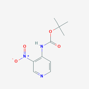 molecular formula C10H13N3O4 B1366679 tert-Butyl (3-nitropyridin-4-yl)carbamate CAS No. 623562-22-1