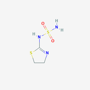 molecular formula C3H7N3O2S2 B136668 N-[(2z)-1,3-Thiazolidin-2-Ylidene]sulfamide CAS No. 136810-63-4