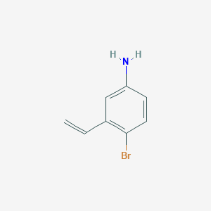molecular formula C8H8BrN B13666813 4-Bromo-3-vinylaniline 