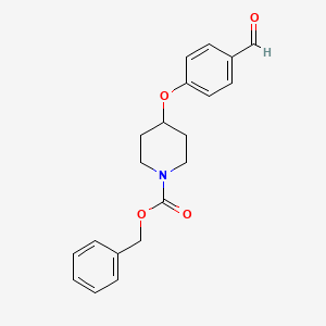 Benzyl 4-(4-formylphenoxy)piperidine-1-carboxylate