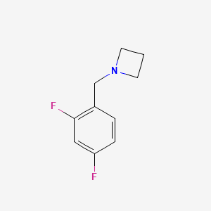 molecular formula C10H11F2N B13666829 1-(2,4-Difluorobenzyl)azetidine 