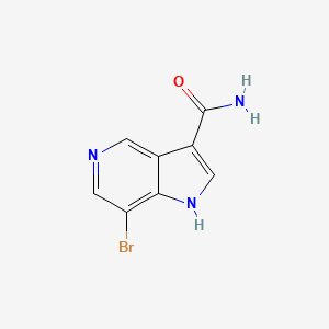 molecular formula C8H6BrN3O B13666858 7-Bromo-1H-pyrrolo[3,2-c]pyridine-3-carboxamide 