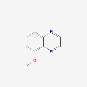 molecular formula C10H10N2O B13666859 5-Methoxy-8-methylquinoxaline 