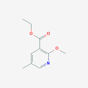 molecular formula C10H13NO3 B13666947 Ethyl 2-methoxy-5-methylnicotinate 