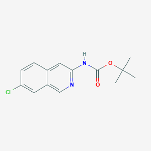 molecular formula C14H15ClN2O2 B13666951 tert-Butyl (7-chloroisoquinolin-3-yl)carbamate 