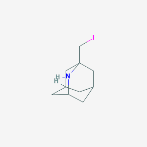 molecular formula C10H16IN B13666968 1-(Iodomethyl)-2-azaadamantane CAS No. 872598-42-0