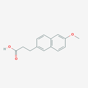 molecular formula C14H14O3 B1366701 3-(6-methoxynaphthalen-2-yl)propanoic Acid 
