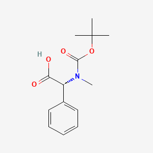 molecular formula C14H19NO4 B1366703 Boc-d-n-me-phg-oh CAS No. 30925-12-3