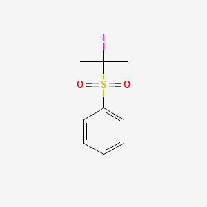 molecular formula C9H11IO2S B13667033 [(2-Iodo-2-propyl)sulfonyl]benzene 
