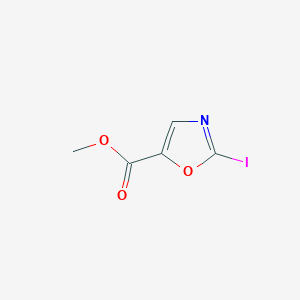 molecular formula C5H4INO3 B13667055 Methyl 2-iodooxazole-5-carboxylate 