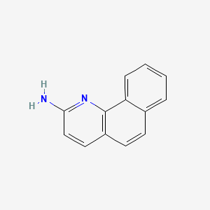 molecular formula C13H10N2 B13667073 Benzo(h)quinoline, 2-amino- CAS No. 67410-22-4