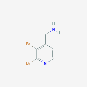 molecular formula C6H6Br2N2 B13667080 (2,3-Dibromopyridin-4-yl)methanamine 