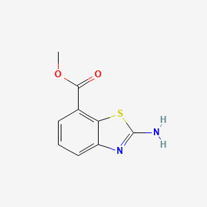 molecular formula C9H8N2O2S B1366709 Methyl 2-aminobenzo[d]thiazole-7-carboxylate CAS No. 209459-11-0