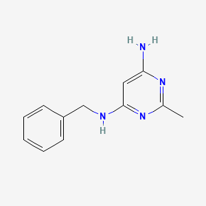 molecular formula C12H14N4 B1366710 N4-benzyl-2-methylpyrimidine-4,6-diamine 