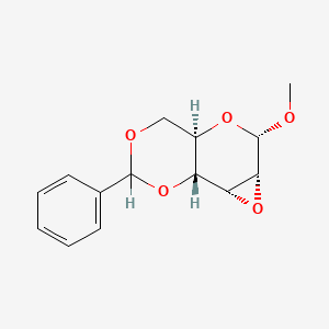 molecular formula C14H16O5 B1366712 (1aR,2S,3aR,7aR,7bR)-2-Methoxy-6-phenylhexahydrooxireno[2',3':4,5]pyrano[3,2-d][1,3]dioxine CAS No. 3150-15-0