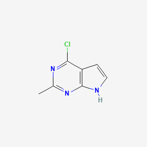 molecular formula C7H6ClN3 B1366718 4-Chloro-2-methyl-7H-pyrrolo[2,3-D]pyrimidine CAS No. 71149-52-5