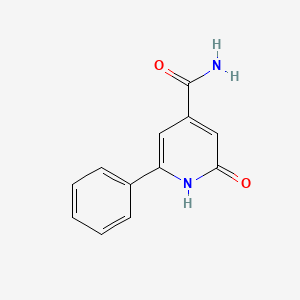 molecular formula C12H10N2O2 B13667284 2-Hydroxy-6-phenylisonicotinamide 