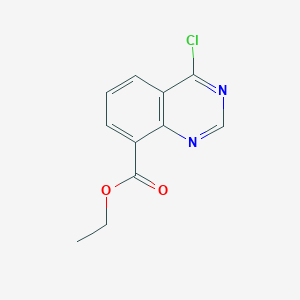molecular formula C11H9ClN2O2 B13667314 Ethyl 4-chloroquinazoline-8-carboxylate 