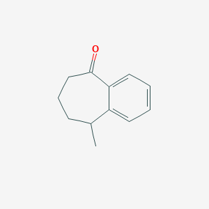 molecular formula C12H14O B1366734 9-Methyl-6,7,8,9-tetrahydro-5H-benzocyclohepten-5-one 
