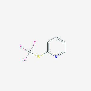 molecular formula C6H4F3NS B1366735 2-[(trifluoromethyl)sulfanyl]pyridine CAS No. 57830-49-6