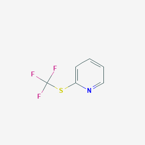 molecular formula C6H4F3NS B1366735 Pyridine, 2-[(trifluoromethyl)thio]- CAS No. 57830-49-6