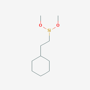 molecular formula C10H22O2Si B136674 Cyclohexylethyldimethoxysilane CAS No. 131390-30-2