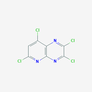 molecular formula C7HCl4N3 B13667427 2,3,6,8-Tetrachloropyrido[2,3-b]pyrazine 