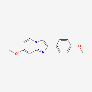 molecular formula C15H14N2O2 B13667435 7-Methoxy-2-(4-methoxyphenyl)imidazo[1,2-a]pyridine 