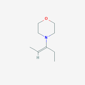 molecular formula C9H17NO B1366748 3-Morpholino-2-pentene 
