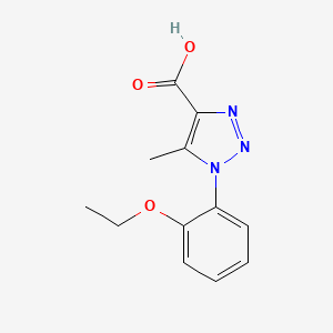 molecular formula C12H13N3O3 B1366751 1-(2-Ethoxy-phenyl)-5-methyl-1H-[1,2,3]triazole-4-carboxylic acid CAS No. 883538-73-6